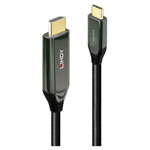 LINDY 43367 USB-C Adapter cable Black 1m USB-C to HDMI 8K UHD Monitor Cable