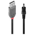 LINDY 70266 USB cable USB 2.0 A to 3.5mm DC Black 1.50m