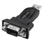 LogiLink AU0002F Adapter 1x USB 2.0 A - 1x RS232 Black Serial & Parallel Adaptor