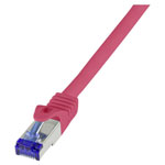 LogiLink C6A064S CAT 6A S/FTP RJ45 Network Cable 3.00 m Red 1 piece