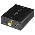 LogiLink CA0101 Adapter Toslink RCA Jack Black Audio