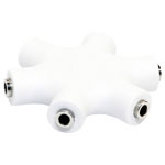 LogiLink CA1088 Adapter Audio/Phono White 3xJack socket 3.5mm to 3xJack socket