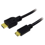 LogiLink CH0021 HDMI cable black 1.00m HDMI-A to HDMI-Mini-C 4K UHD