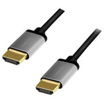 LogiLink CHA0102 HDMI AV Cable 1x HDMI plug - 1x HDMI plug 3 m Black-grey