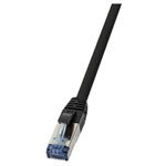 LogiLink CQ6025S Network Cable Black 0.50m Halogen-free Braided S/FTP