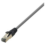 LogiLink CQ8032S Network cable CAT 8.1 light grey halogen-free 1m
