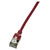 LogiLink CQ9054S Network cable CAT 6A Red Extra slim 2m Flame-retardant