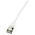 LogiLink CQ9061S Network cable RJ45 CAT 6A U/FTP 3m White Extra slim