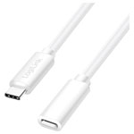 LogiLink CU0220 USB 2.0 USB-C plug to socket cable 1.00 m White