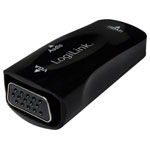 Logilink Cv0108 Adapter HDMI-VGA Black Monitor TV AV Adapters Audio & Video