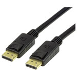 LogiLink CV0119 DisplayPort Cable Black 1.00 m for Audio & Visual Connectivity
