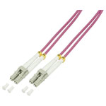 LogiLink FP4LC02 Fibreglass FO Cable Violet 50/125 µ OM4 2.00 m Multimode