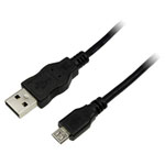 LogiLink CU0013 USB cable USB-A to Micro-B 0.60m Black