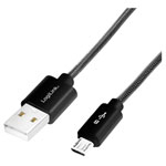 LogiLink CU0026 USB cable 2.0 USB-A to Micro-B 1.00 m Black