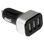 LogiLink PA0082 Car USB Charger 25.5W 3x USB-A Black