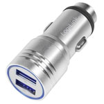 LogiLink PA0228 USB charger 10.5W 2x USB-A Silver Car Emergency hammer