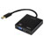 Logilink Ua0234 USB VGA HDMI Adapter Black 10cm USB 3.0 To VGA HDMI