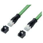Lütze 192766.0100 RJ45 Network cable Green Flame-retardant 1m CAT 6
