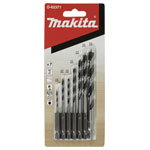 Makita D-62371 Wood twist drill bit set 2-8mm HSS precision drilling