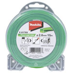 Makita E-01769 grass trimmer replacement filament green durable length 15m