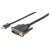 Manhattan 152150 Mini DisplayPort DVI Adapter cable Black 1.80 m Gold plated