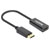 Manhattan 153713 Displayport Adapter Black 15cm HDMI Socket To Displayport Plug