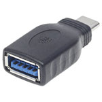 Manhattan 354646 USB 3.2 1st Gen Adapter USB-C to USB-A 5 Gbps Black