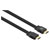 Manhattan 355650 HDMI Cable Black Flat 15m 4K UHD Double Shielded Ribbon