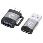 Manhattan 356329 USB 2.0 Adapter 5 Gbit/s 3 A USB-C USB-A 2x C 2x A 3.2 Gen 1