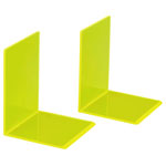 Maul 3513611 Bookend transparent yellow 130 mm 2 pcs for desk storage