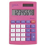 Maul 7261022 Calculator Pink 8 Digit Display Battery & Solar Powered