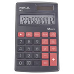 Maul 7261490 Pocket Calculator 12 Digit Display Black Battery Solar Powered
