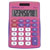 Maul 7263022 Desk Calculator Pink 8 Digit Battery & Solar 113mm X 72mm Pocket