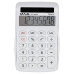 Maul 7263102 Maul Eco Desk Calculator White 8 Digit Solar Powered 71X112X20mm