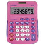 Maul 7263422 Mj 550 Desk Calculator Pink 8 Digit Solar Battery 155X11mm