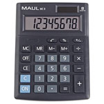 Maul 7265090 Mc 8 Desk Calculator Black 8 Digit Solar Battery Pocket Size