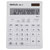Maul 7267002 MXL 12 Desk Calculator White 12 Digit Battery & Solar Powered
