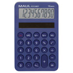 Maul 7275034 Eco Md 1 Pocket Calculator Light Blue 10 Digit Solar Powered