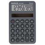 Maul 7275084 Eco Md 1 Pocket Calculator Grey 10 Digit Solar 76X120X13 mm