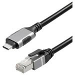 Maxtrack C541-3L USB-C RJ45 Adapter Cable Black 3.00 m for Network Connections