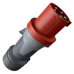 MENNEKES 13112 CEE plug 63 A 5-pin 400 V Red Plastic