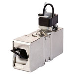 Metz Connect 130863-05-E RJ45 Networks Adapter CAT 7a Silver RJ45 to RJ45