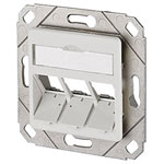Metz Connect 1309161102-E Network outlet Flush mount 3 ports Pure white RAL 90