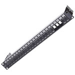 Metz Connect 130920-BK-E patch panel 24 ports 483 mm black 1U unequipped