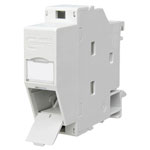 Metz Connect 1309428103-E Network outlet Light grey DIN rail-mount adapter