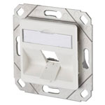 Metz Connect 130B20D11102KE Network outlet Flush-mount 1 port Pure white