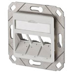 Metz Connect 130B20D31102KE Network outlet Flush mount 3 ports Pure white