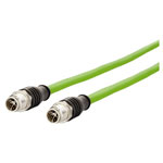 Metz Connect 142M2X11010 CAT 6A patch cable 1m green PUR durable resistant