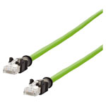 Metz Connect 142M2X55010 RJ45 cable CAT 6A S/FTP 1.00 m Green PUR coating