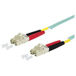 Metz Connect 151J1JOJO50E Fibreglass FO Cable 5m Turquoise 2x LC plug 50/125µ